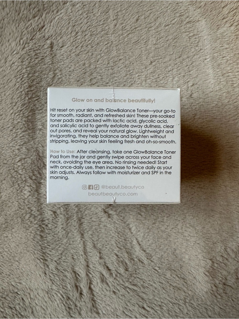 Beaut Glow Balance Toner Pads - Picture 2 of 4